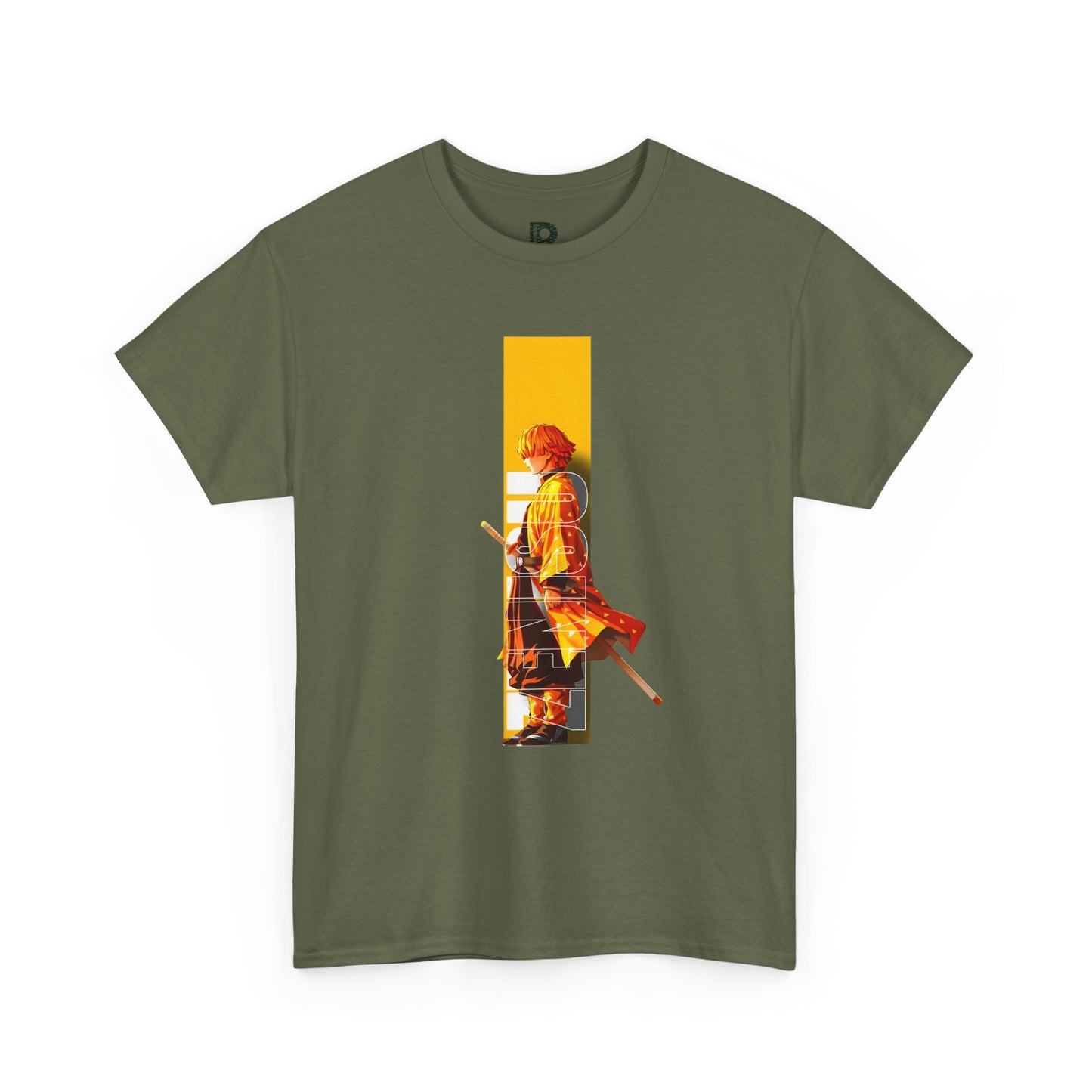 Samurai Silhouette  Unisex T-shirt — Vintage Orange Warrior Graphic Tee