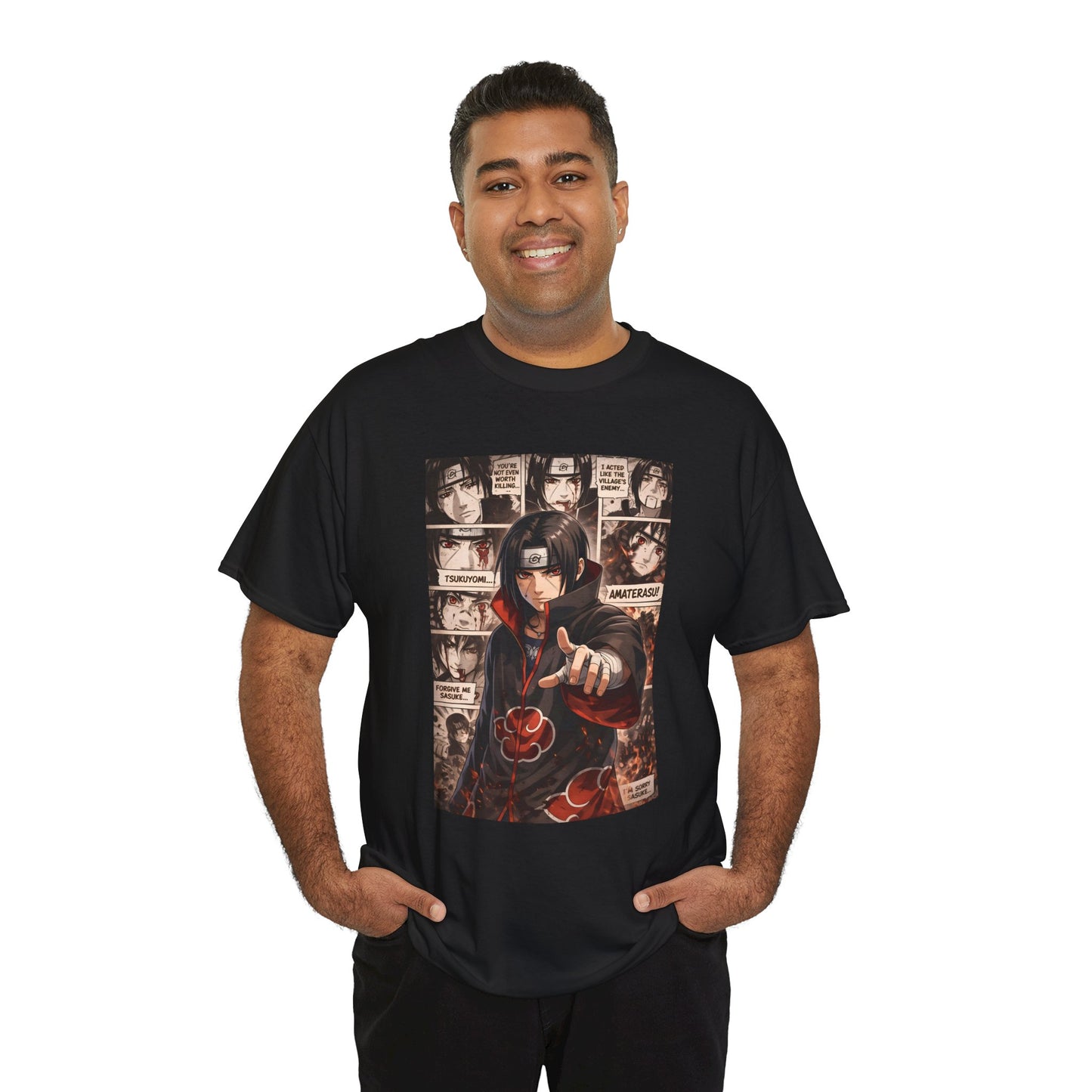 Itachi Uchiha Naruto Graphic Unisex T-shirt – Akatsuki Poster Anime Tee