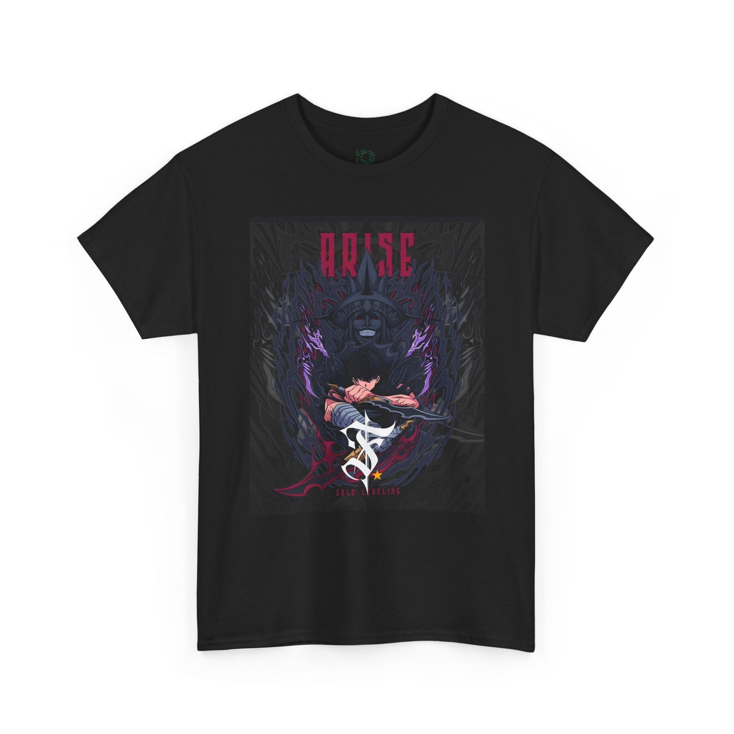 Dark Anime Graphic Unisex T-shirt — "ARISE" Demon Warrior Illustration