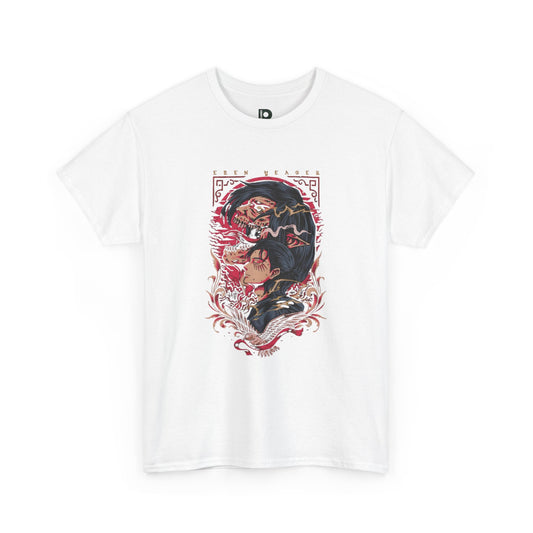 Attack On Titan Unisex T-shirt — Vintage Floral Kimono Art Tee