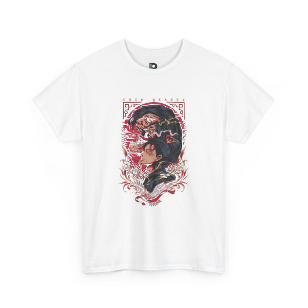 Attack On Titan Unisex T-shirt — Vintage Floral Kimono Art Tee