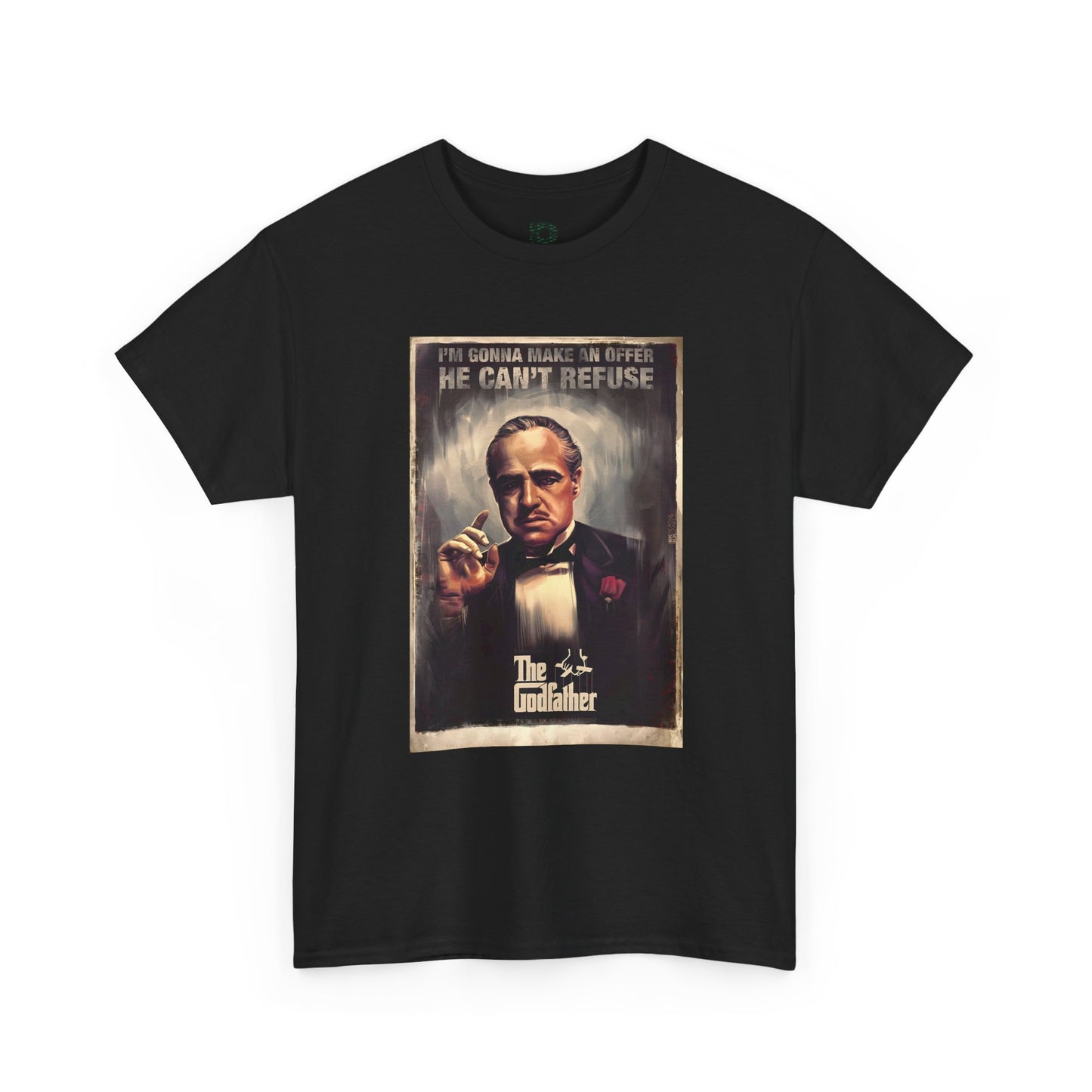 Vintage Mafia Poster Unisex T-Shirt — "He Can't Refuse" Classic Godfather Style Tee