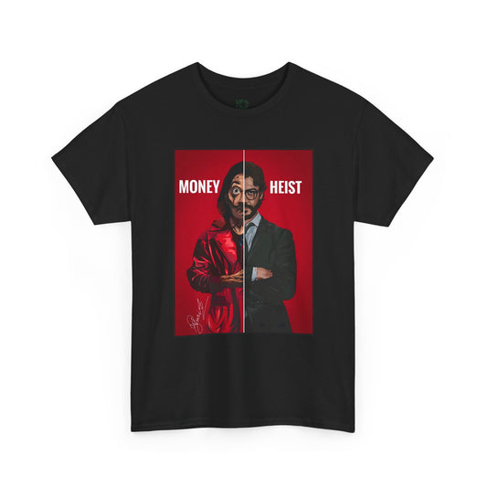'Money Heist' Split Portrait Graphic Unisex T-shirt