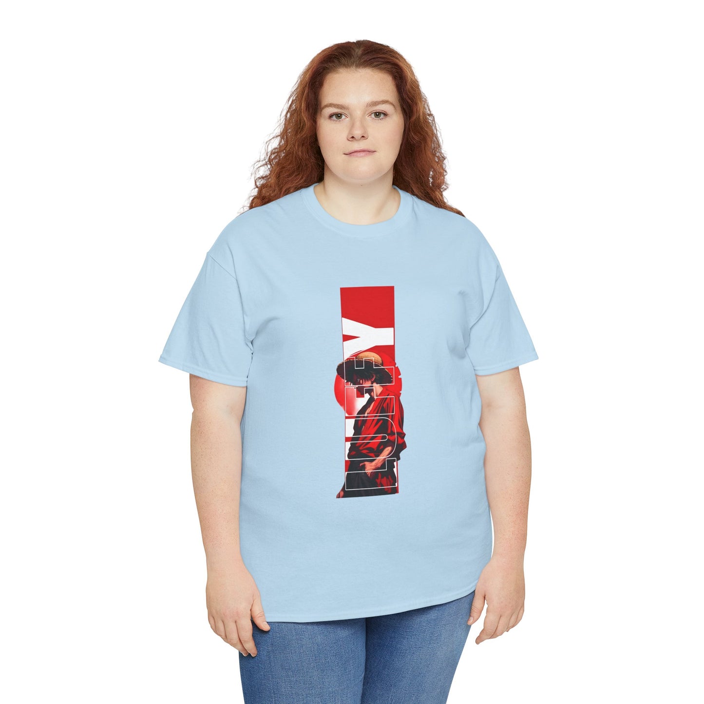 Graphic Unisex T-shirt  — Red Noir Vertical Samurai Design