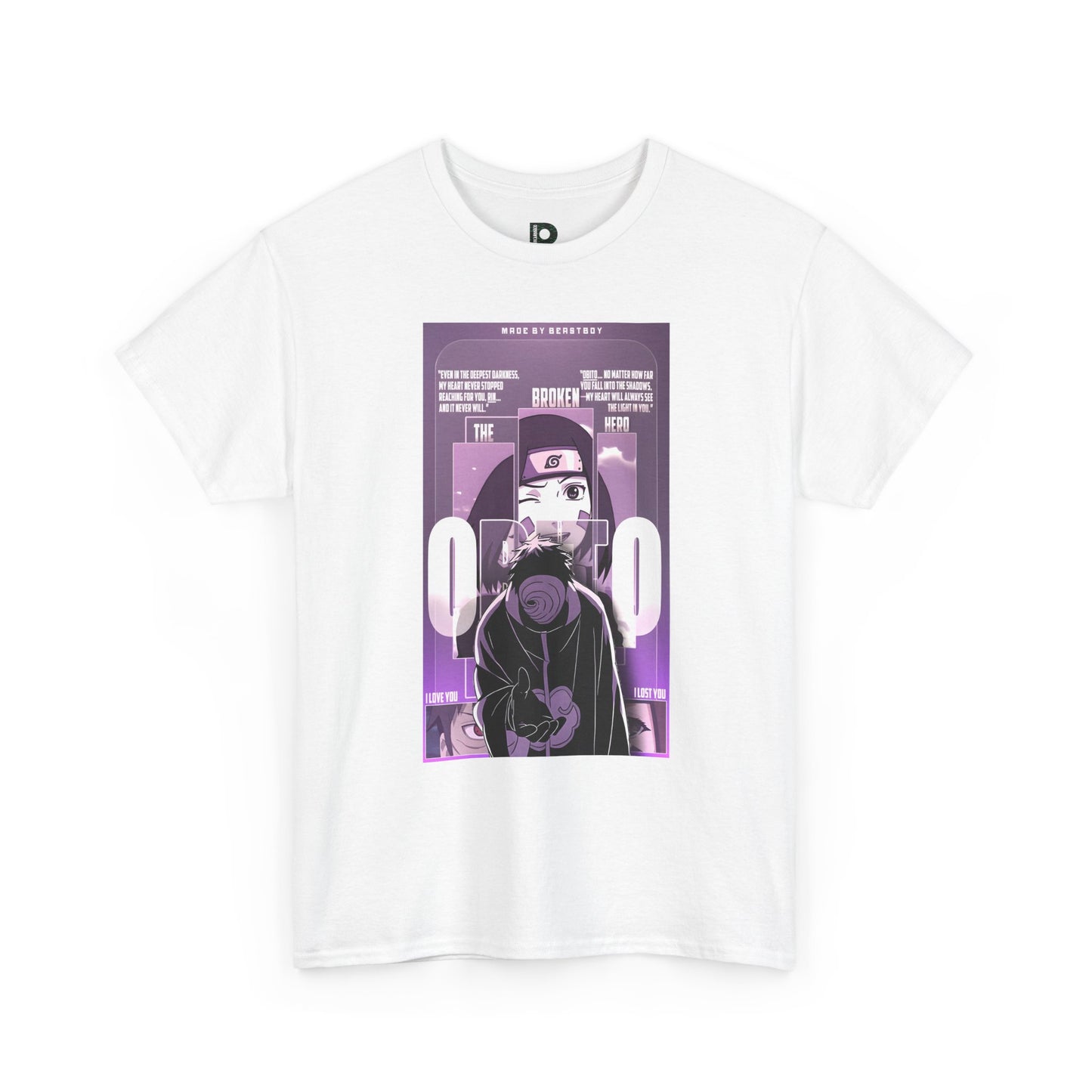 Obito Aesthetic Unisex T-shirt — Purple Cyberpunk Graphic Tee