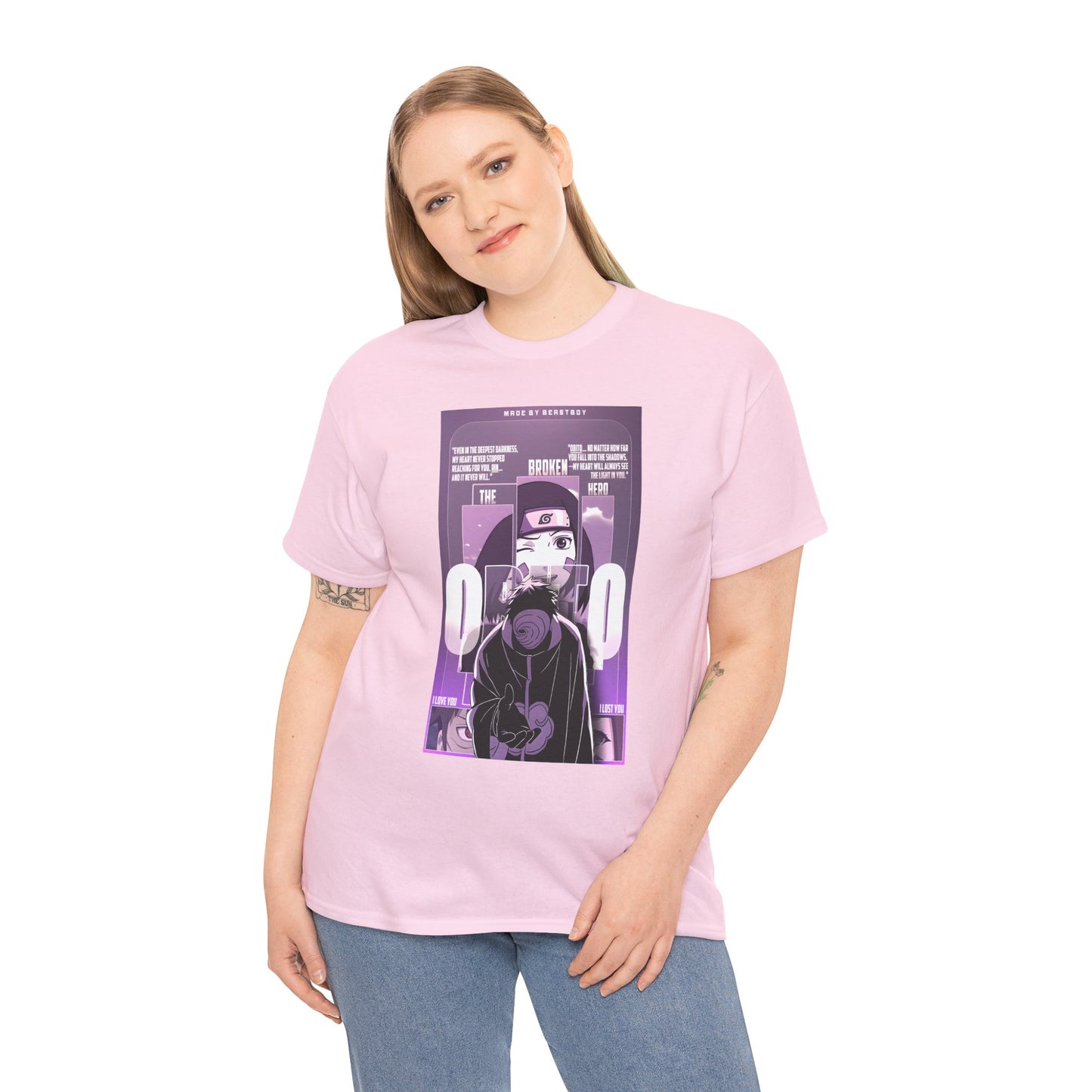Obito Aesthetic Unisex T-shirt — Purple Cyberpunk Graphic Tee