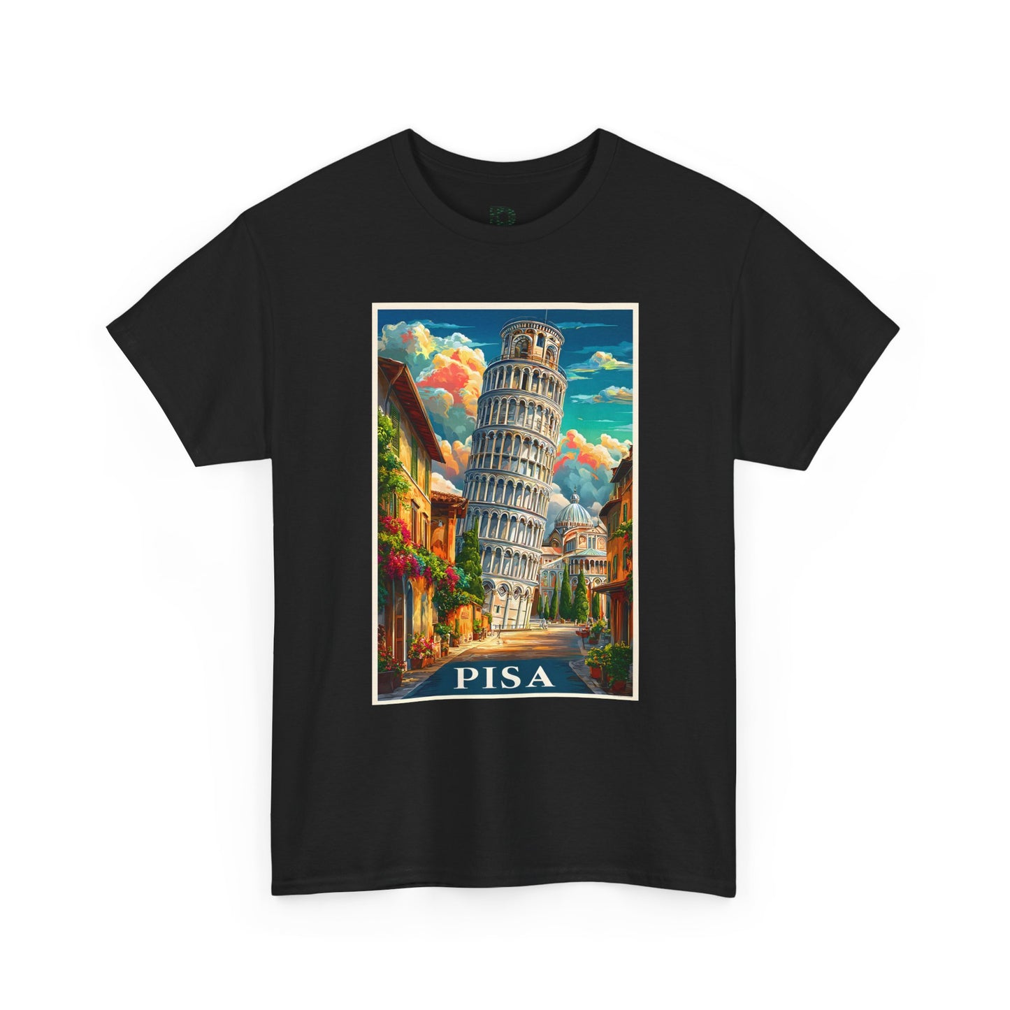 Pisa Vintage Trave Unisex T-shirt Poster Tee