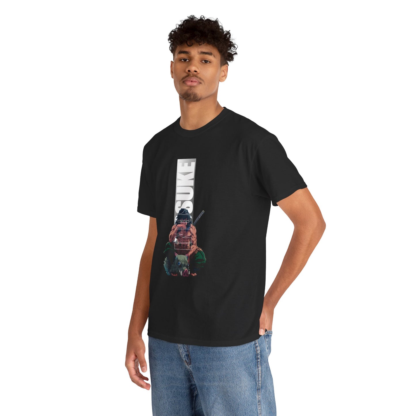 Unisex T-shirt — 'Suke' Vertical Graphic Soldier Tee