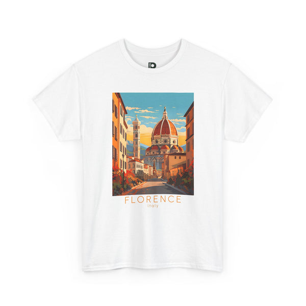 Florence Italy Vintage Travel Unisex T-shirt — Duomo Cityscape Graphic Tee