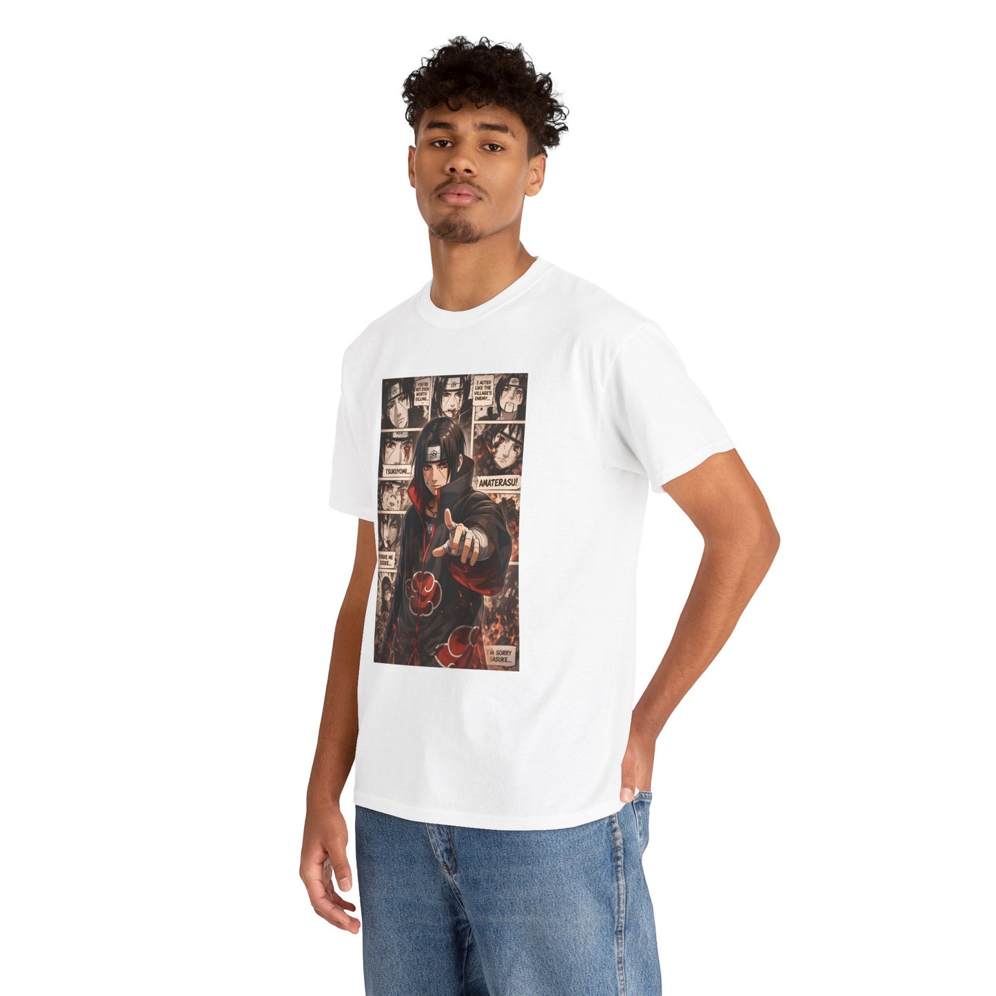 Itachi Uchiha Naruto Graphic Unisex T-shirt – Akatsuki Poster Anime Tee