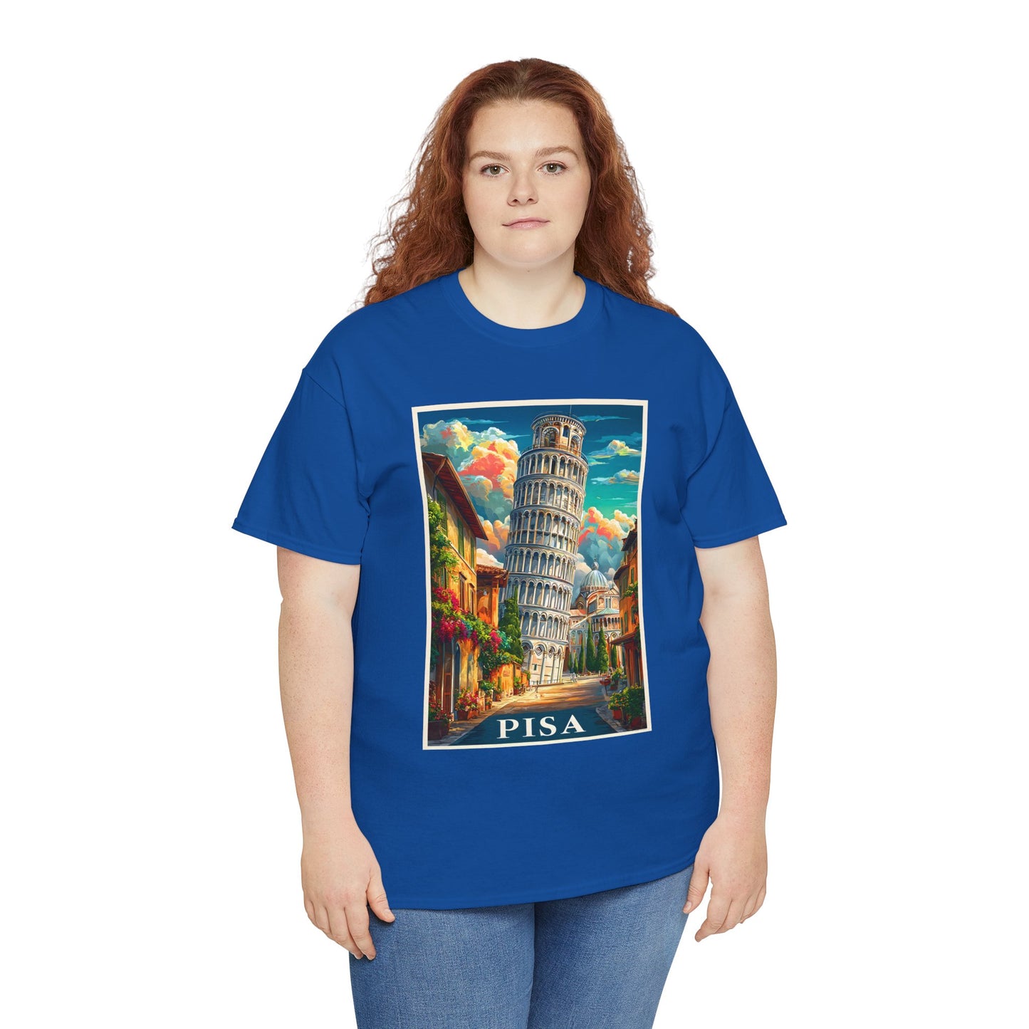 Pisa Vintage Trave Unisex T-shirt Poster Tee