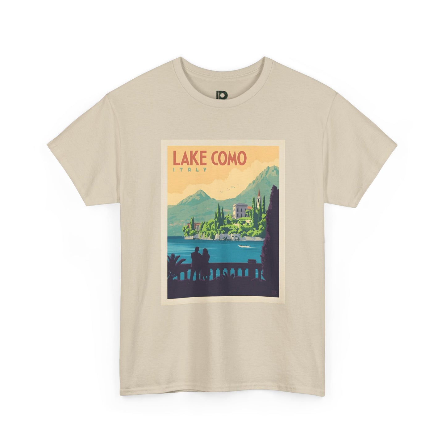 Lake Como Vintage Travel Poster Unisex T‑Shirt