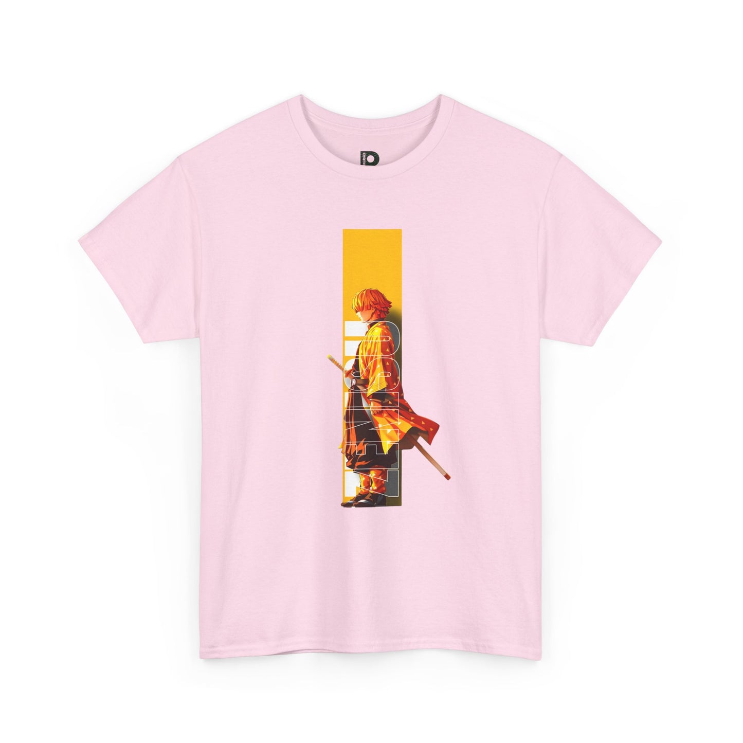 Samurai Silhouette  Unisex T-shirt — Vintage Orange Warrior Graphic Tee