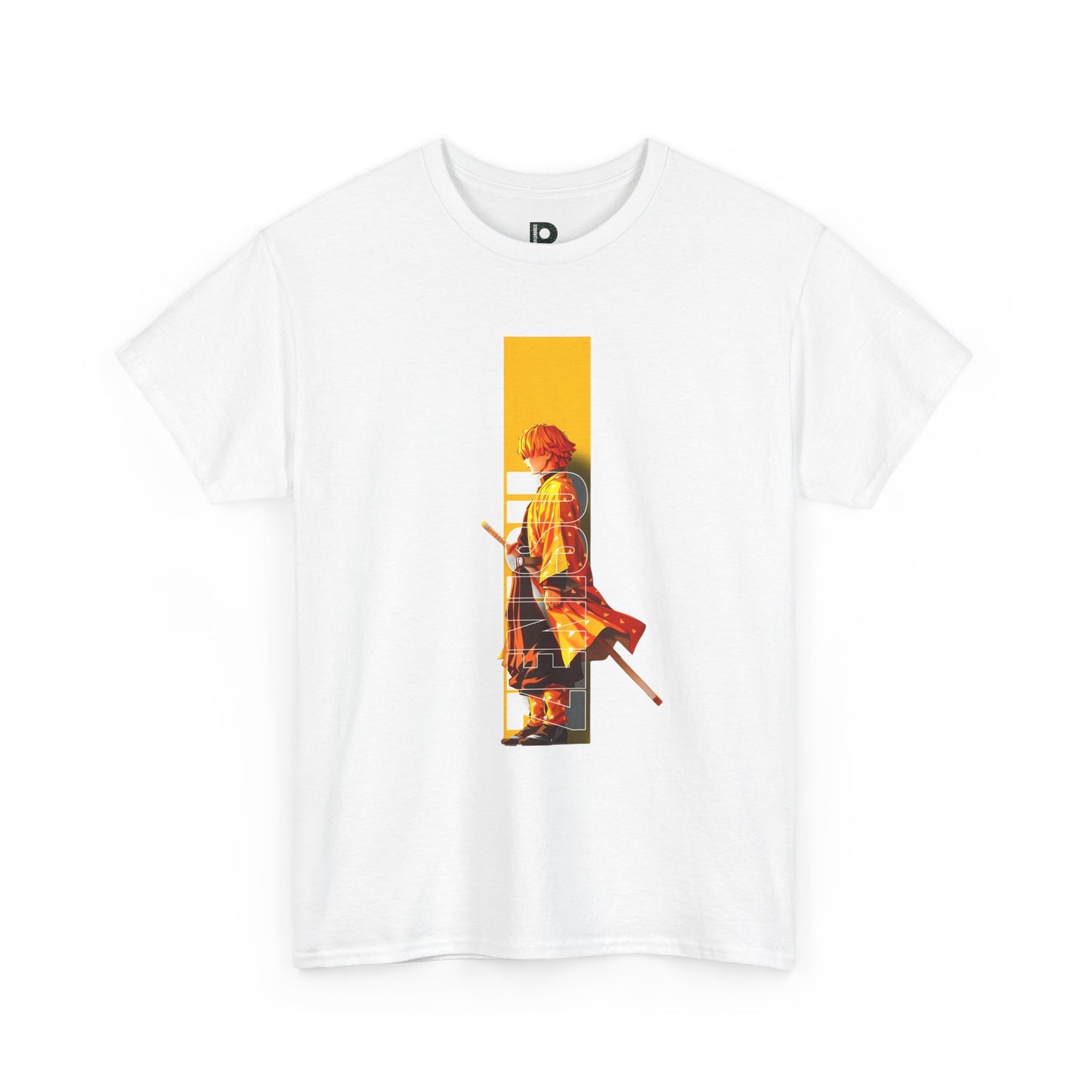 Samurai Silhouette  Unisex T-shirt — Vintage Orange Warrior Graphic Tee