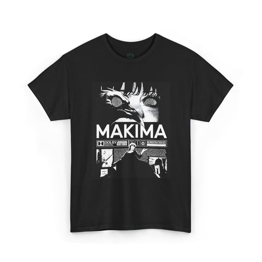 Makima Anime Graphic Unisex T-shirt — Chainsaw Man Manga Panel Tee