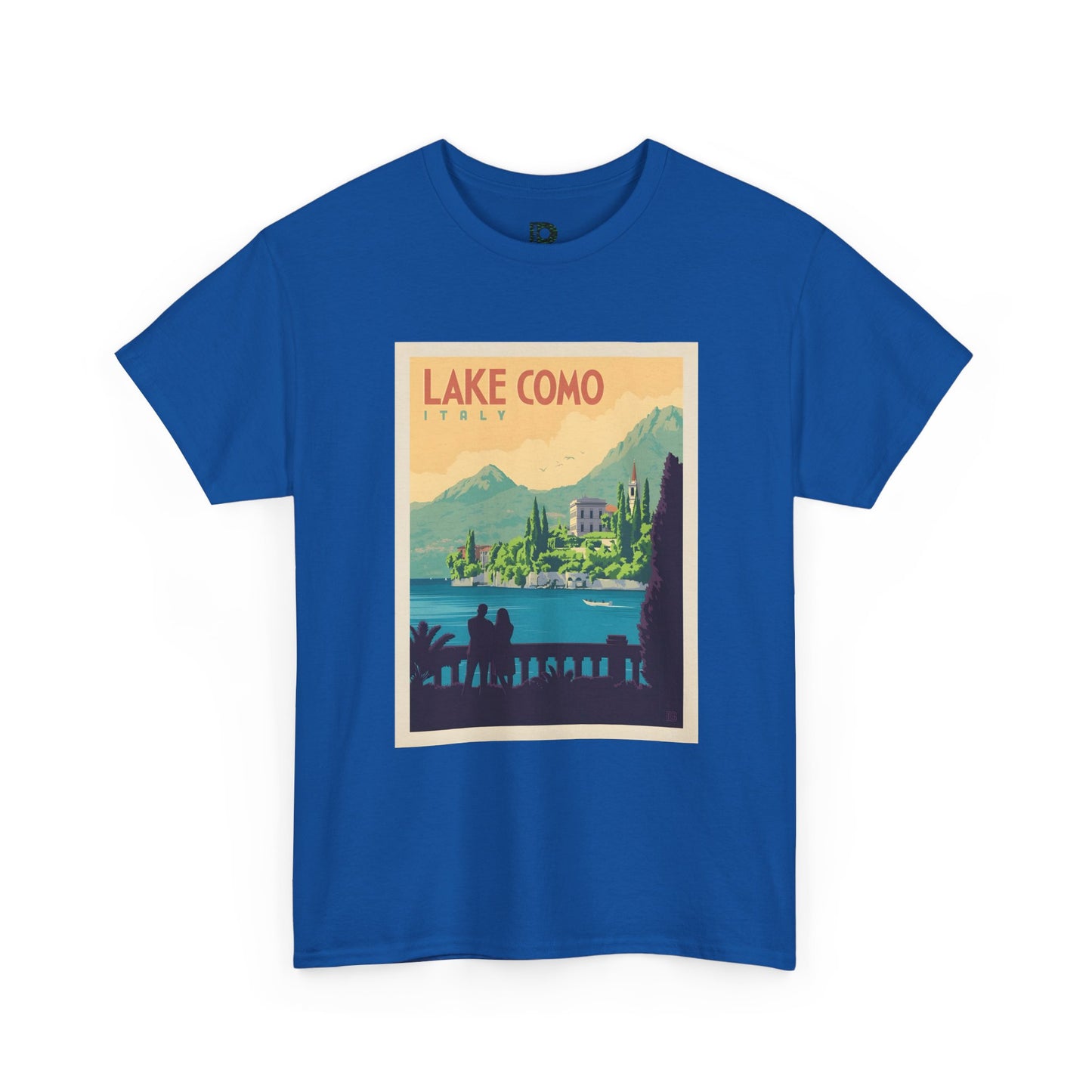 Lake Como Vintage Travel Poster Unisex T‑Shirt