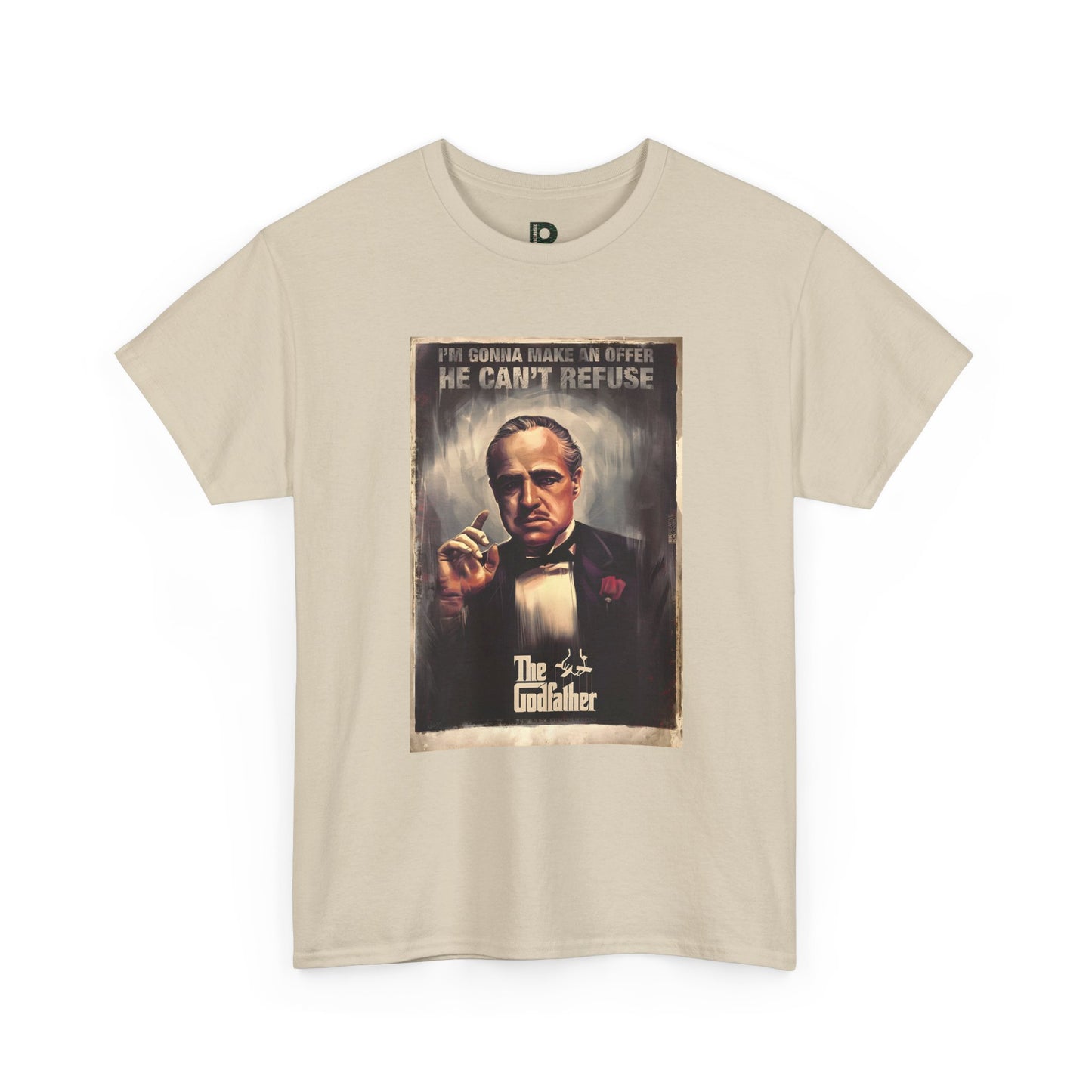 Vintage Mafia Poster Unisex T-Shirt — "He Can't Refuse" Classic Godfather Style Tee