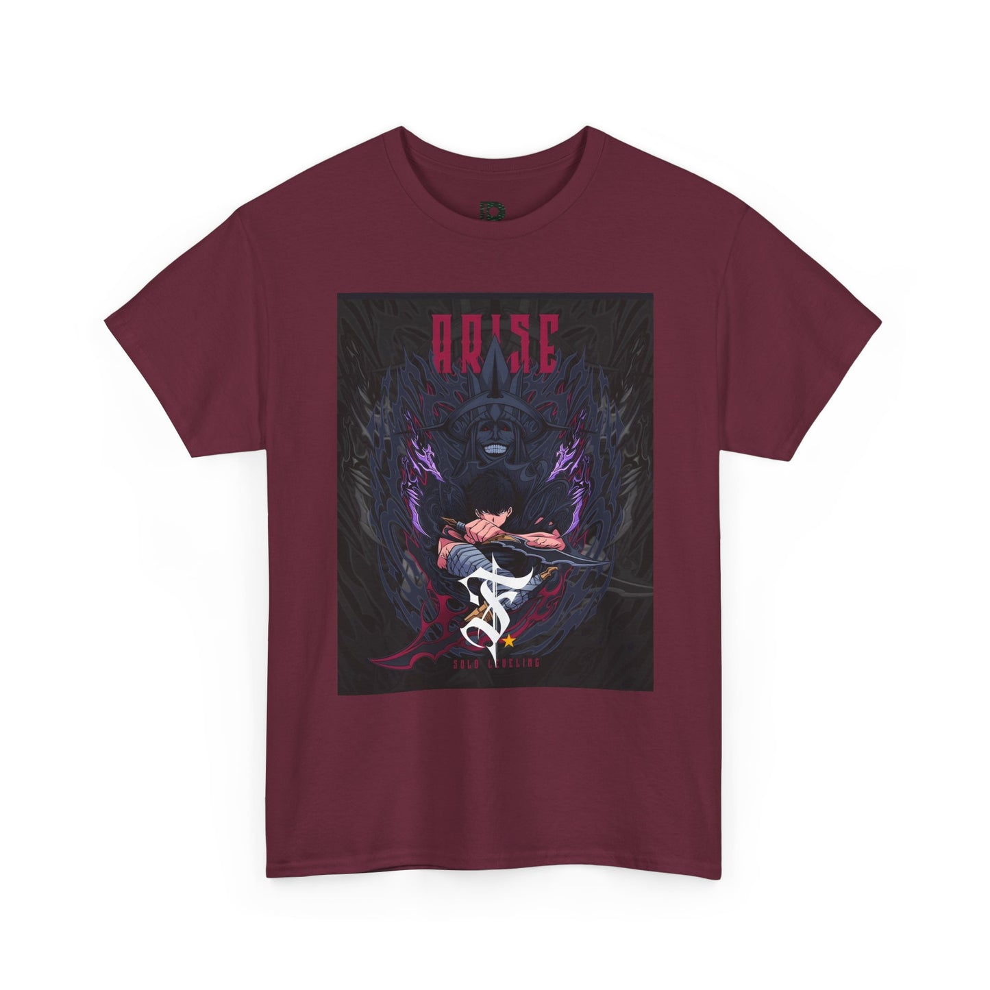 Dark Anime Graphic Unisex T-shirt — "ARISE" Demon Warrior Illustration