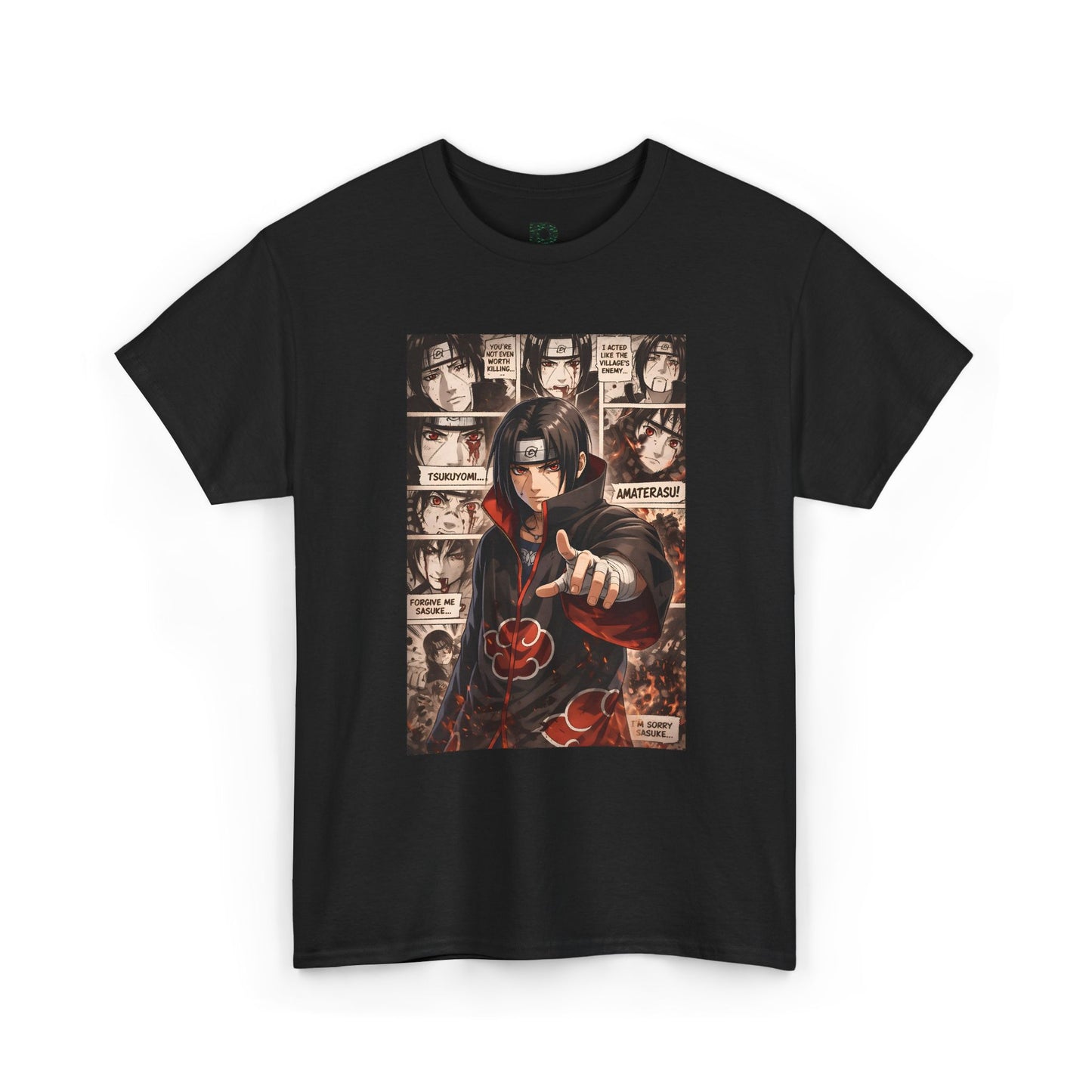 Itachi Uchiha Naruto Graphic Unisex T-shirt – Akatsuki Poster Anime Tee