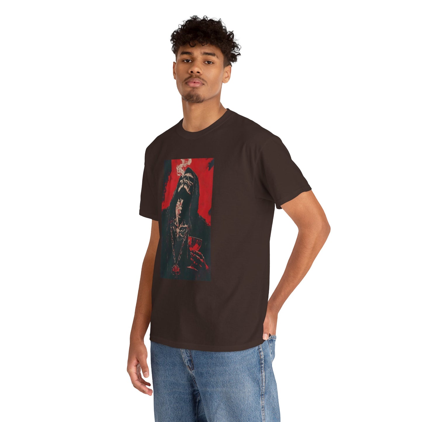Gothic Red Grim Reaper Unisex T-Shirt