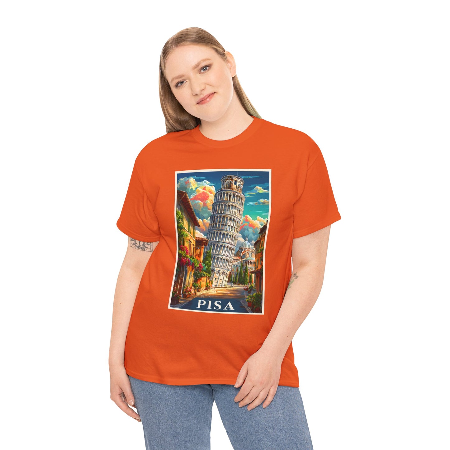 Pisa Vintage Trave Unisex T-shirt Poster Tee