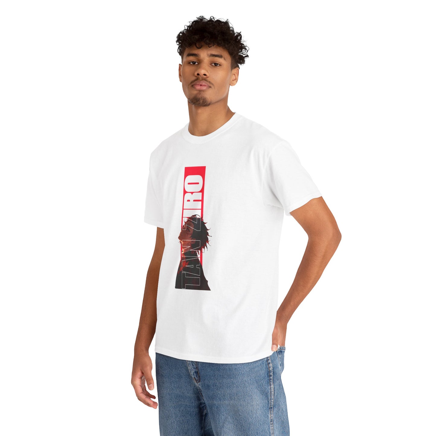 Retro Anime Profile Unisex T-shirt — 'ZERO' Vertical Silhouette Graphic Tee