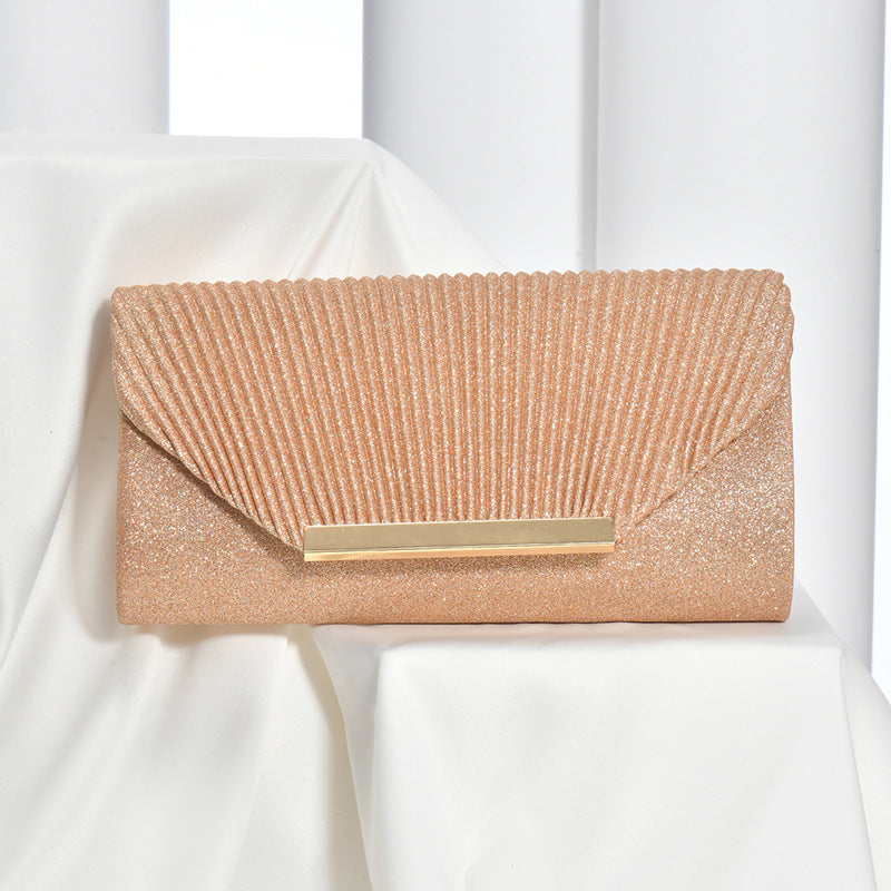 Women's Fashionable Pleated Crossbody Bag